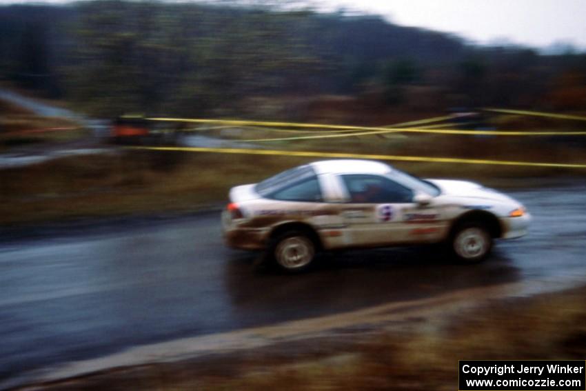 Doug Shepherd / Pete Gladysz Eagle Talon at the Delaware delta shortly before DNF'ing on the last stage.