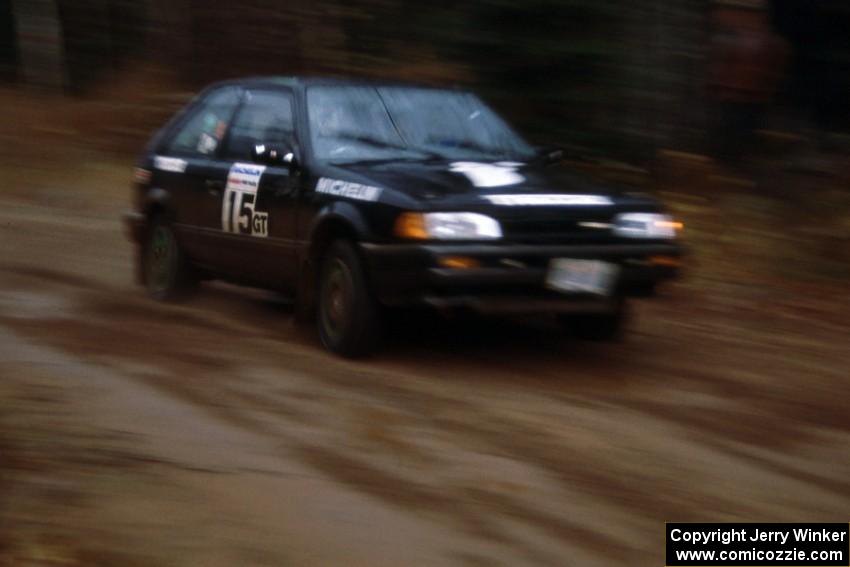 Tom Ottey / Pam McGarvey in their Mazda 323GTX were 4th overall, 1st in PGT.