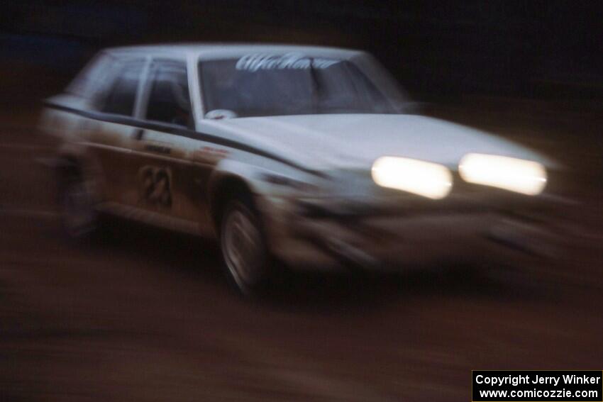 Robert Parks / Jerry Tobin in their Alfa Romeo Milano took 18th overall, fourth in Group A.