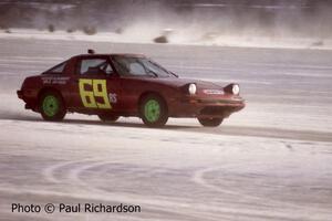 Jerry Winker / Paul Richardson Mazda RX-7 on the front straight