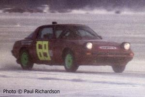 Jerry Winker / Paul Richardson Mazda RX-7 on the front straight