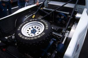 The bed of the Ken Stewart / Doc Shrader Chevy S-10 at parc expose.