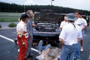 L to R) David Ralakis, Cal Landau, Eric Marcus (on ground), Chris Griffin, unknown (in hat), Bruce Newey