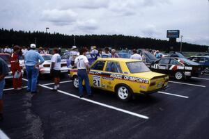 The John Golden / Al Kintigh Datsun 510 and Mike Hurst / Rob Bohn Nissan 200SX at parc expose.