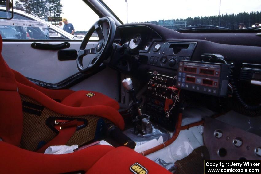 Interior of the Jeff Panton / Rudy Meikle Toyota Celica GT-4 at parc expose.