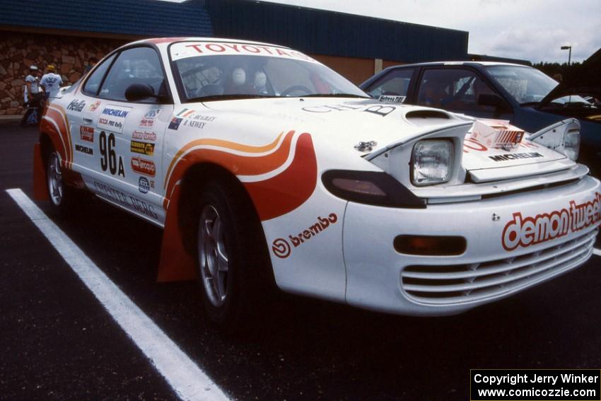 The Bruce Newey / Charles Bradley Toyota Celica All-trac at parc expose.