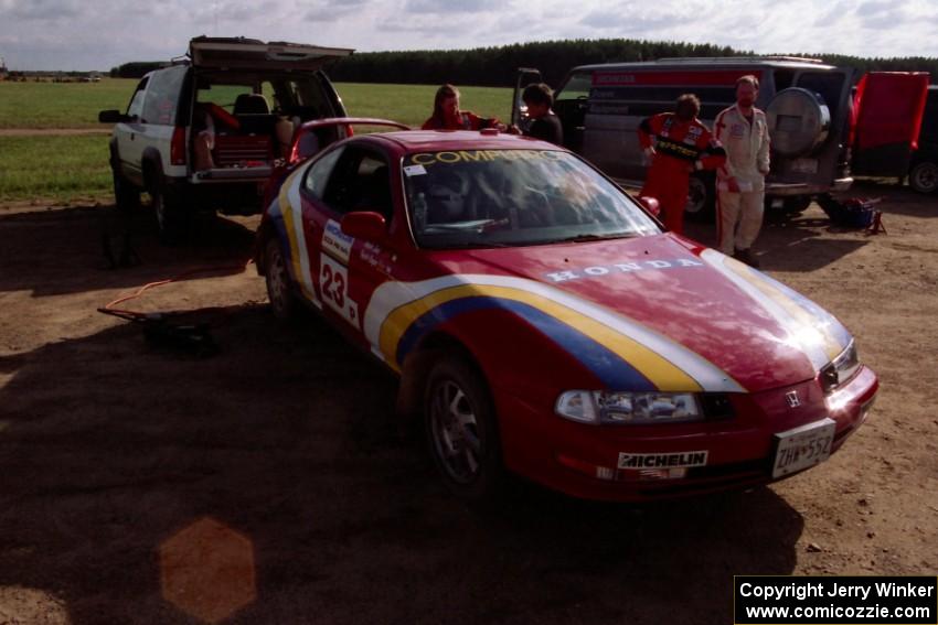 Greg Trepetin / Sonia Trepetin and their Honda Prelude VTEC at Park Rapids service.