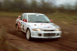 Henry Joy IV / Chris Griffin Mitsubishi Lancer Evo 2 at the practice stage.