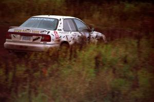 Tom Ottey / Pam McGarvey at the practice stage in their Hyundai Elantra.