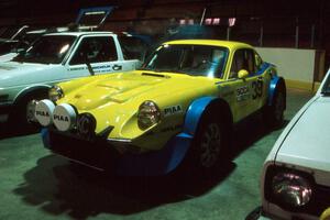 The Joe Hauser / Paul Moorman SAAB Sonnett with a 900 Turbo engine on display in Dee Stadium.