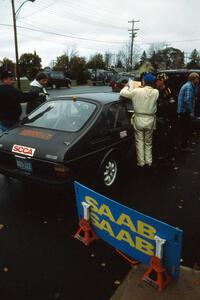 The Jerry Sweet / Stuart Spark SAAB 99 at sevice in L'Anse.