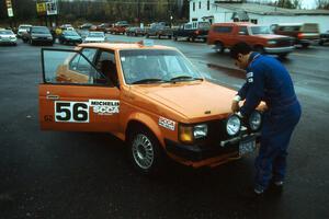 The John Adleman / Jason Lajon Dodge Omni pulls into service in L'Anse.