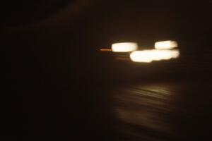 Steve Gingras / Bill Westrick drive through the darkness of the Ottawa Forest in their Mitsubishi Eclipse.