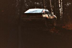 Mike Hurst / Rob Bohn turn their Nissan 200SX into a gravel spraying machine on the Delaware Mine stage.