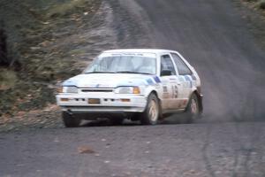 Mitch McCullough / John Elkin in their Mazda 323GTX on the Delaware Mine stage. Sadly they DNF'ed two stages later on Brockway.