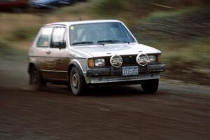 Heikke Nielsen/  Bob Nielsen in their VW Rabbit ran in the divisional rallies along with LSPR.