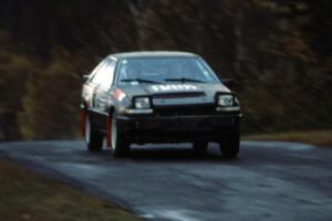 Mike Hurst / Rob Bohn take it easy at the Brockway Mt. jump in their Nissan 200SX.