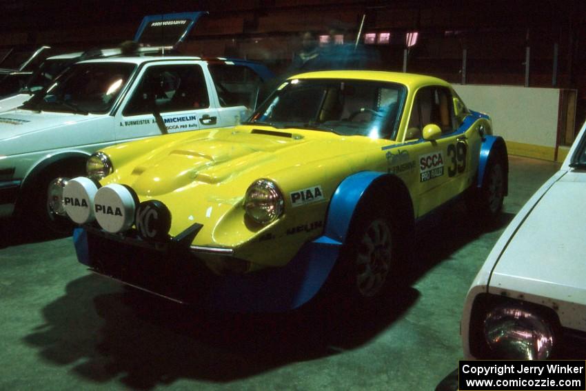 The Joe Hauser / Paul Moorman SAAB Sonnett with a 900 Turbo engine on display in Dee Stadium.