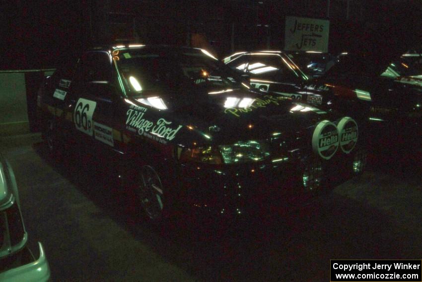 Tad Ohtake / Bob Martin Ford Escort GT at parc expose in Dee Stadium.