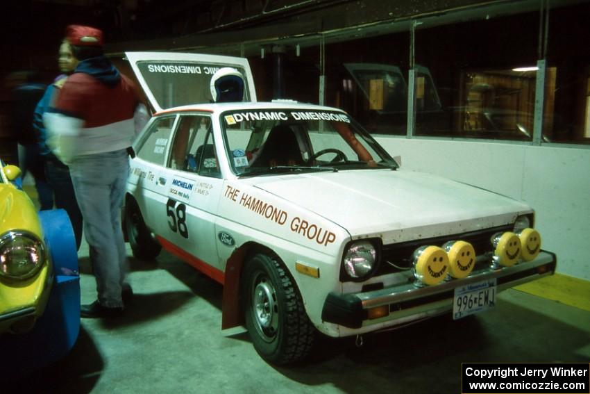 Fritz Wilke / Joe Huttle Ford Fiesta on display at parc expose in Dee Stadium.