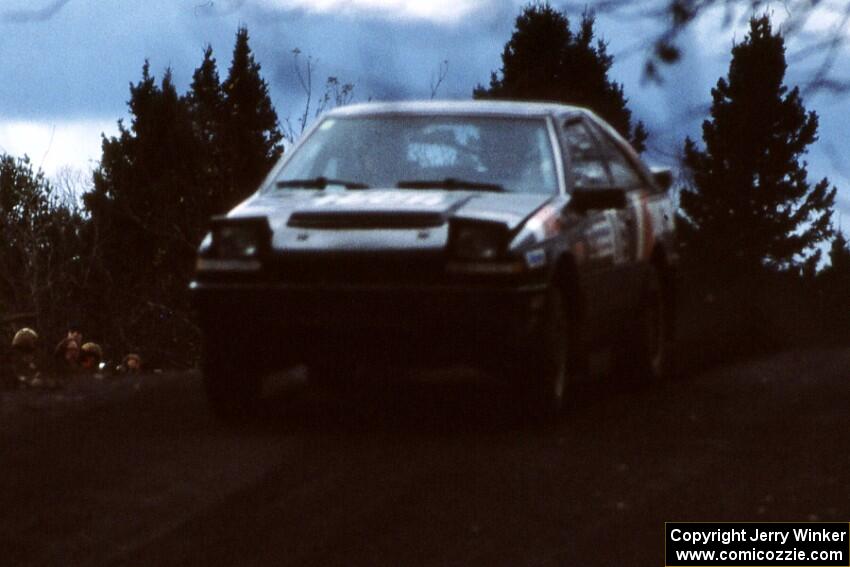 Mike Hurst / Rob Bohn get light in their Nissan 200SX on a fast straight on Delaware as the delta was not used that year.