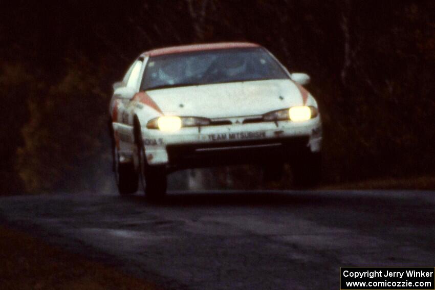 Less than a dozen people were present to see Steve Gingras / Bill Westrick catch air on Brockway in their Mitsubishi Eclipse.