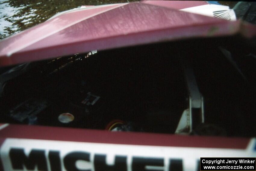 The Larry Warrington / Damien Crane VW Rabbit damage close up.