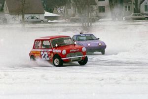 Jim Julson's Austin Cooper S and Gib Syverson / Scott Friberg Mazda RX-7