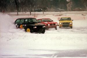 Brian Larson / Bill Kempe SAAB 99, Mark Knepper / Cary Kendall Alfa Romeo GTV6 and Dale Hoover / Jon Schueller Mazda RX-4