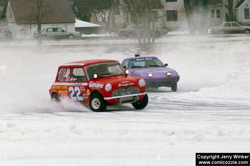 Jim Julson's Austin Cooper S and Gib Syverson / Scott Friberg Mazda RX-7