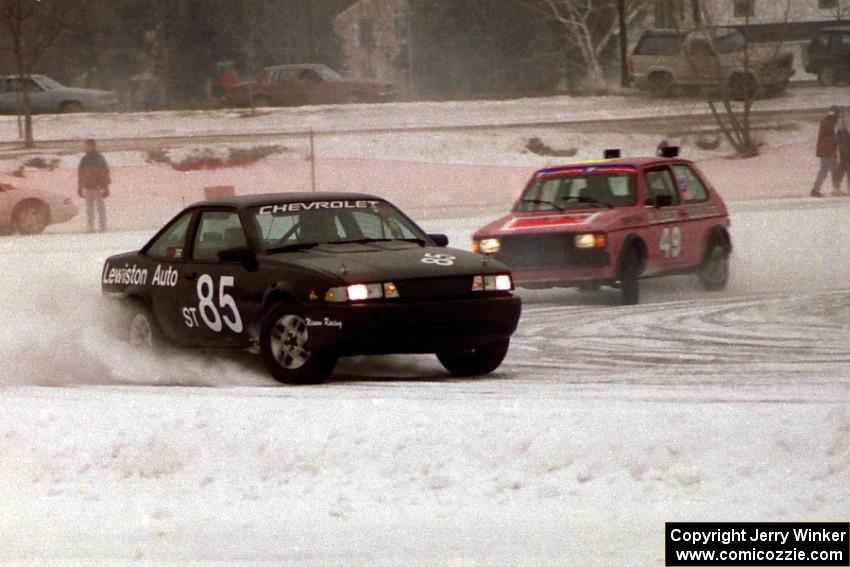 Lyle Nienow / Mark Nienow Chevy Cavalier Z24 and Chris Conn / Tim Ekeren VW GTI