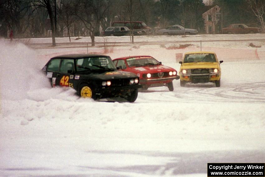 Brian Larson / Bill Kempe SAAB 99, Mark Knepper / Cary Kendall Alfa Romeo GTV6 and Dale Hoover / Jon Schueller Mazda RX-4