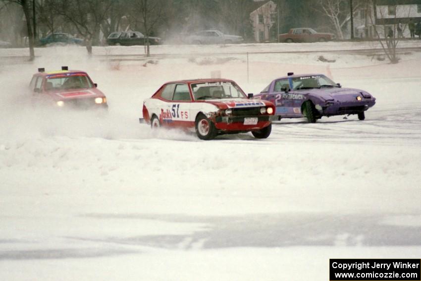 John Nytes / Jerry Nytes Fiat 128 Sport, Gib Syverson / Scott Friberg Mazda RX-7 and Chris Conn / Tim Ekeren VW GTI