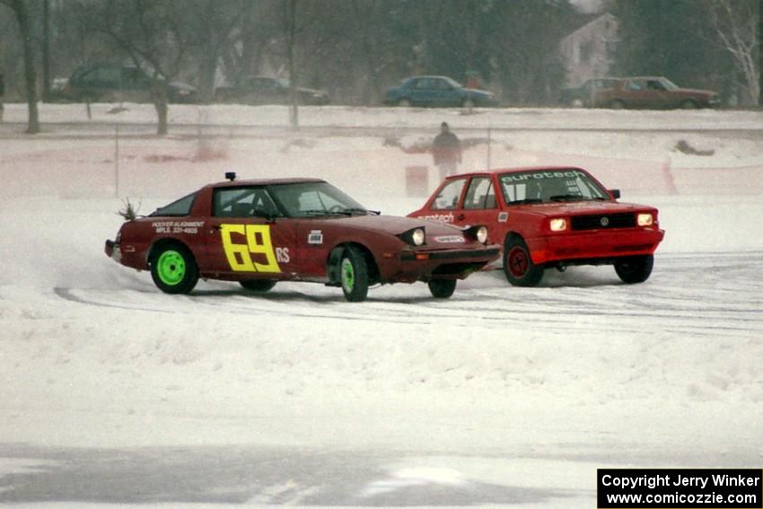 Jerry Winker / Paul Richardson Mazda RX-7 and Don Coatsworth / Mike Rappa VW Fox