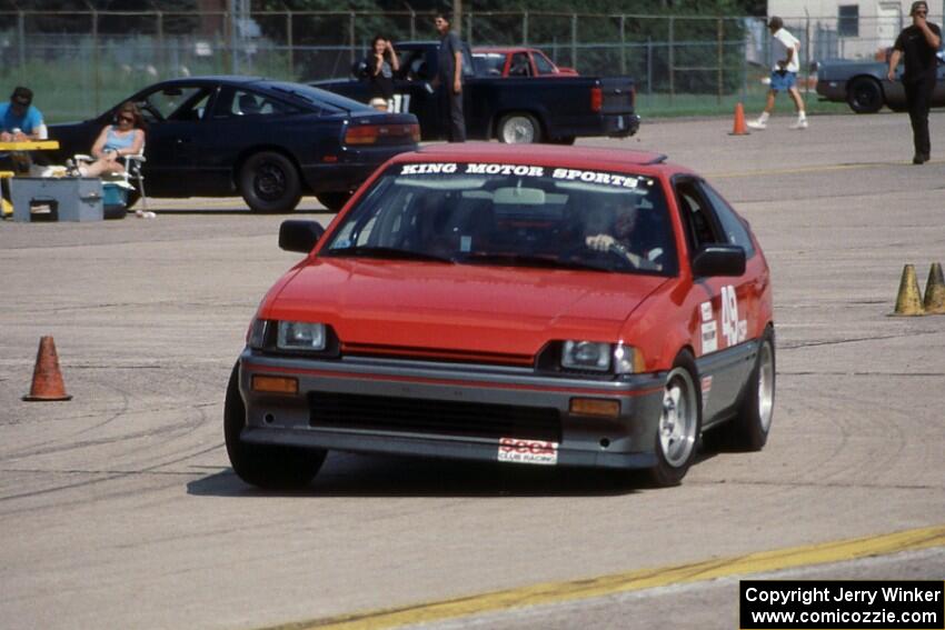 Pat Doyle in Rob Mackert's CSP Honda CRX Si