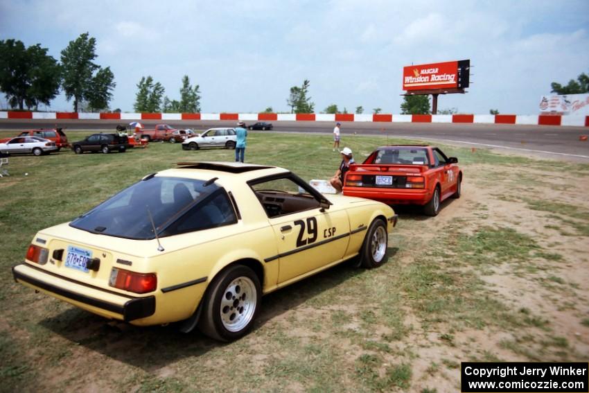 Dave Bahl's C Stock Toyota MR2 and Chuck Ready's CSP Mazda RX-7
