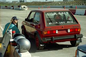 Phil Betsinger's E Stock VW GTI at the start line