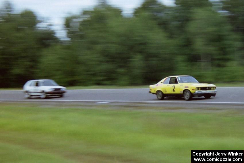 Greg Youngdahl's ITB Opel Manta and Mike Brown's ITA VW GTI