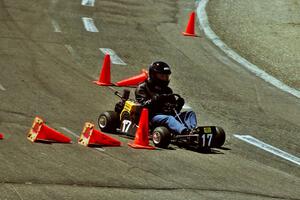 Carl Wieman in a Shifter Kart