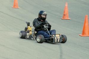 Carl Wieman in a Shifter Kart