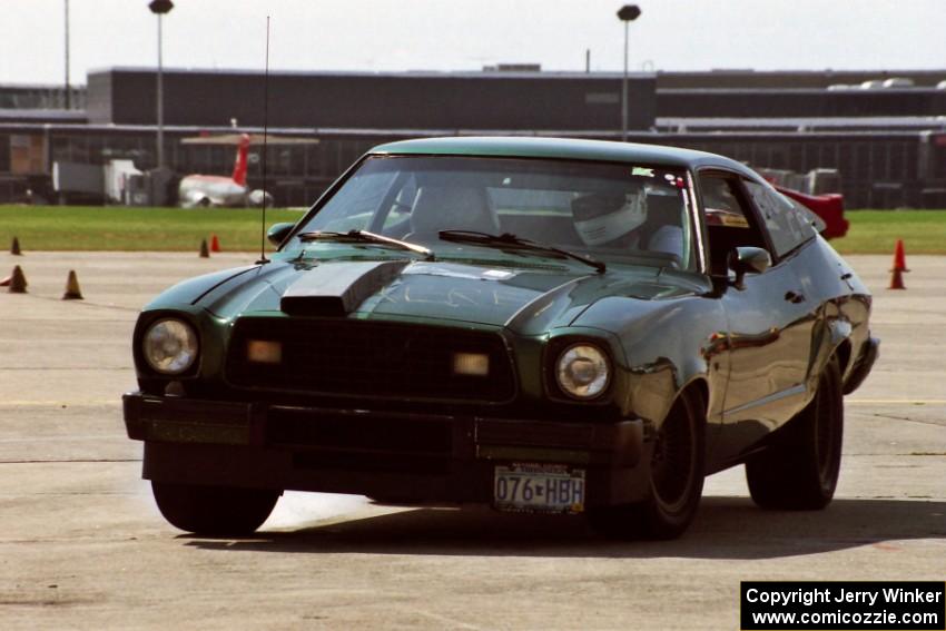 Jerome Sybrant in Juan Nazario's C Prepared Ford Mustang II