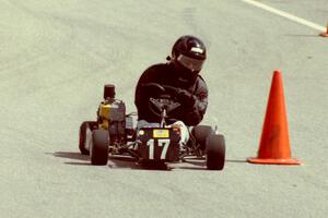 Carl Wieman in a Shifter Kart