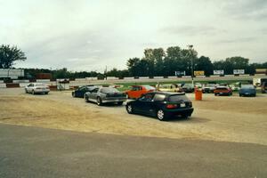 Cars start to line up for another run