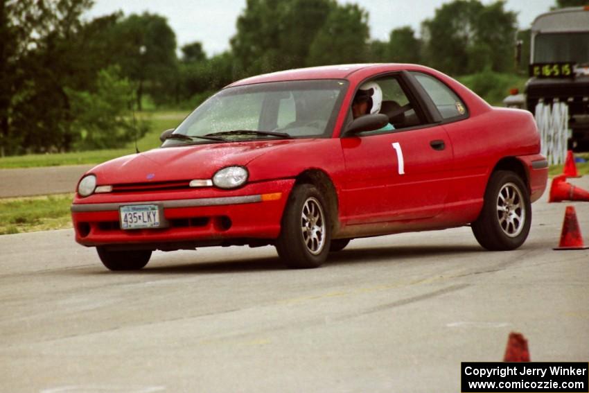 Mark Utecht in Paul Richardson's D Stock Dodge Neon ACR