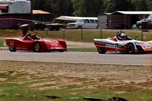 (76) Michael Gorman and (50) Gerry Kraut battle during the Spec Racer Ford race