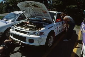 Henry Joy IV / Mike Fennell Mitsubishi Lancer Evo II at parc expose.