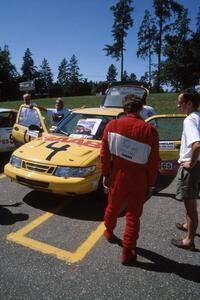 Sam Bryan / Rob Walden SAAB 900 Turbo at parc expose.