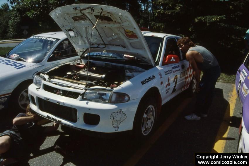 Henry Joy IV / Mike Fennell Mitsubishi Lancer Evo II at parc expose.