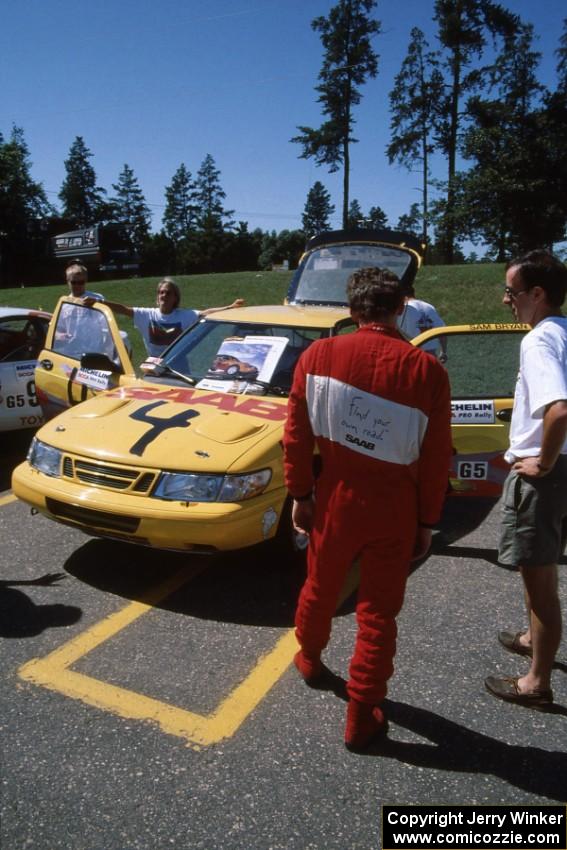 Sam Bryan / Rob Walden SAAB 900 Turbo at parc expose.