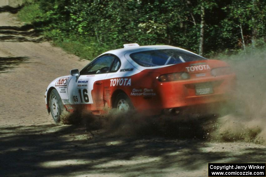 Ralph Kosmides / Joe Noyes drift their Toyota Supra through the crossroads.